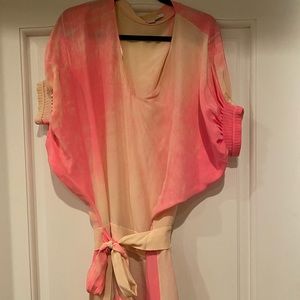 Diane Von Frutsenberg Orange silk dress size 4